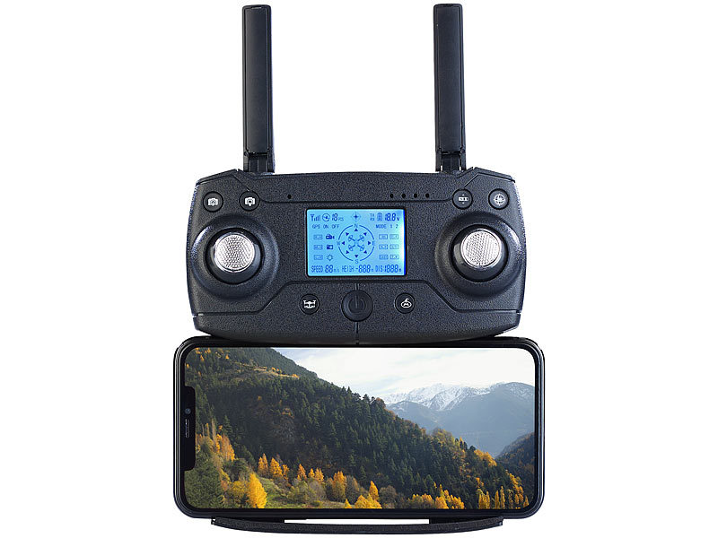 Simulus Faltbare GPS-Drohne mit 4K-Cam, 3-Achsen-Gimbal, Brushless